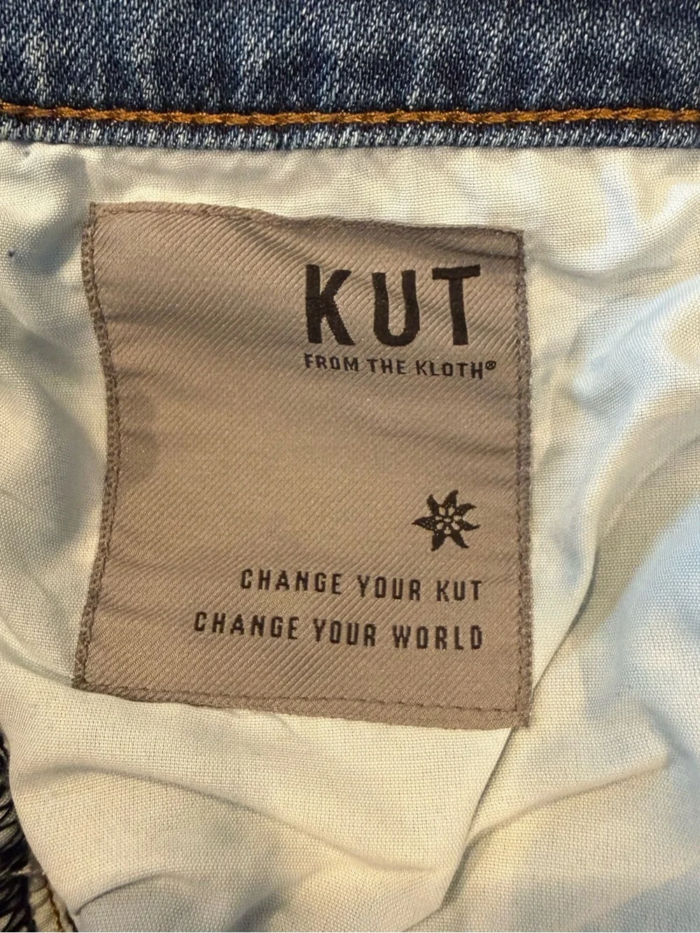Kut from the Kloth Mid-Rise Fray Short in Bringing Wash Size 10